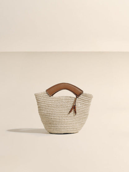 SMALL WOVEN SHOPPER
