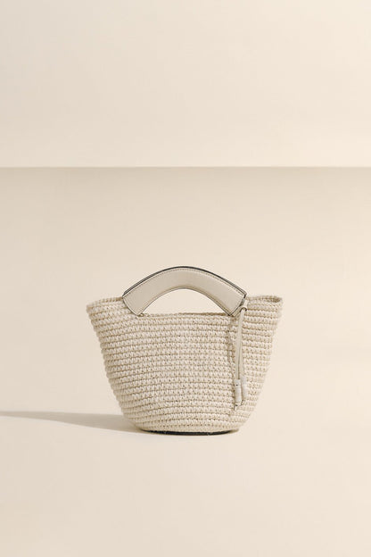 SMALL WOVEN SHOPPER
