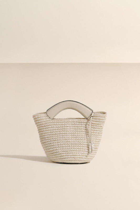 SMALL WOVEN SHOPPER