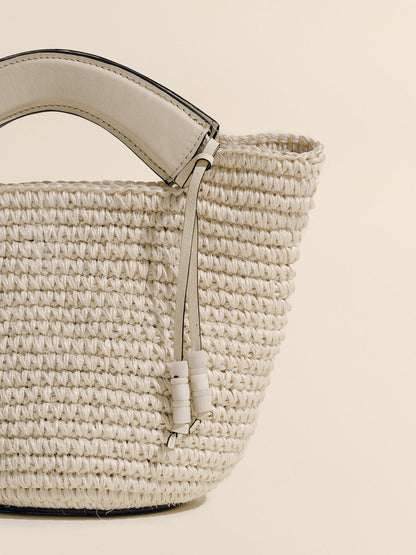 SMALL WOVEN SHOPPER