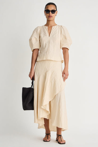 SCULPTED RUFFLE SKIRT