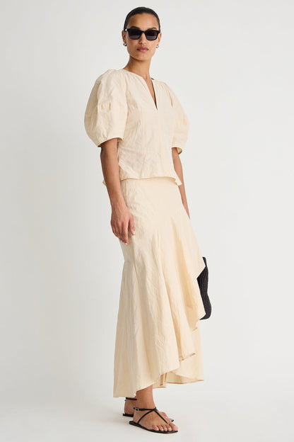SCULPTED RUFFLE SKIRT